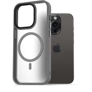 

AlzaGuard Matte Case Compatible with Magsafe pro iPhone 15 Pro šedý