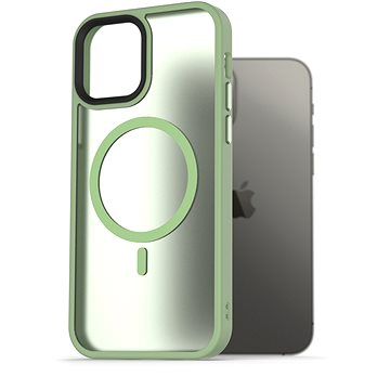 

AlzaGuard Matte Case Compatible with MagSafe pro iPhone 12 / 12 Pro zelený