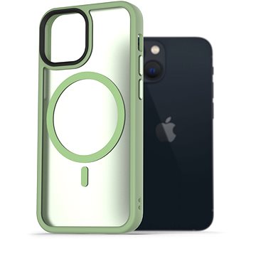 

AlzaGuard Matte Case Compatible with MagSafe pro iPhone 13 Mini zelený