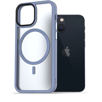 

AlzaGuard Matte Case Compatible with MagSafe pro iPhone 13 Mini světle modrý