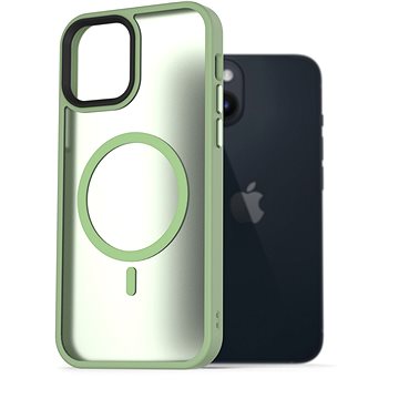 

AlzaGuard Matte Case Compatible with MagSafe pro iPhone 14 zelený
