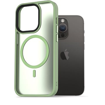 

AlzaGuard Matte Case Compatible with MagSafe pro iPhone 14 Pro zelený
