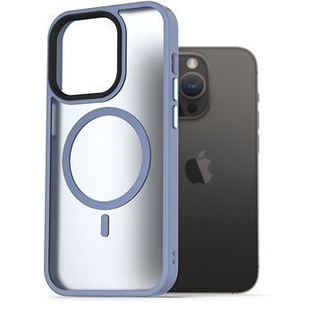 

AlzaGuard Matte Case Compatible with MagSafe pro iPhone 14 Pro světle modrý