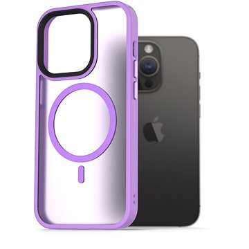 

AlzaGuard Matte Case Compatible with MagSafe pro iPhone 14 Pro světle fialový