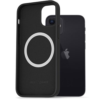 

AlzaGuard Silicone Case Compatible with Magsafe pro iPhone 12 Mini černý