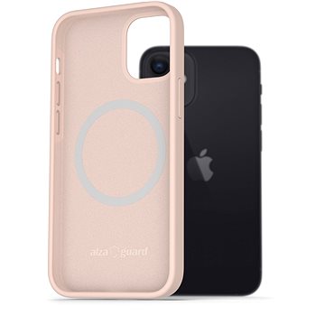 

AlzaGuard Silicone Case Compatible with Magsafe pro iPhone 12 Mini růžový