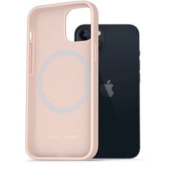 

AlzaGuard Silicone Case Compatible with Magsafe pro iPhone 13 růžový