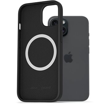 

AlzaGuard Silicone Case Compatible with Magsafe pro iPhone 15 černý