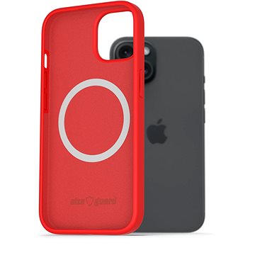 

AlzaGuard Silicone Case Compatible with Magsafe pro iPhone 15 červený