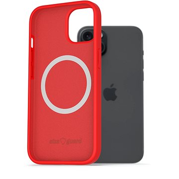 

AlzaGuard Silicone Case Compatible with Magsafe pro iPhone 15 Plus červený