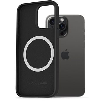 

AlzaGuard Silicone Case Compatible with Magsafe pro iPhone 15 Pro Max černý