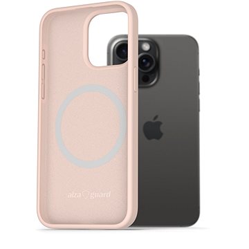 

AlzaGuard Silicone Case Compatible with Magsafe pro iPhone 15 Pro Max růžový