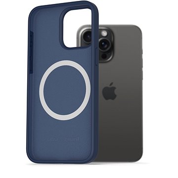

AlzaGuard Silicone Case Compatible with Magsafe pro iPhone 15 Pro Max modrý