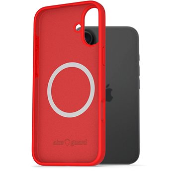 

AlzaGuard Silicone Case Compatible with Magsafe pro iPhone 16 Plus červený