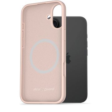 

AlzaGuard Silicone Case Compatible with Magsafe pro iPhone 16 Plus růžový