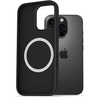 

AlzaGuard Silicone Case Compatible with Magsafe pro iPhone 16 Pro černý