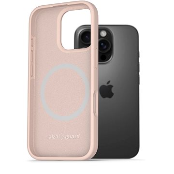 

AlzaGuard Silicone Case Compatible with Magsafe pro iPhone 16 Pro růžový