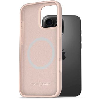 

AlzaGuard Silicone Case Compatible with Magsafe pro iPhone 16 Pro Max růžový