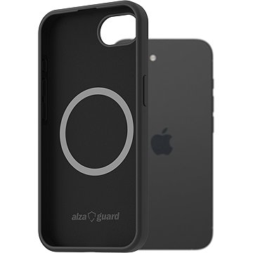 

AlzaGuard Silicone Case Compatible with Magsafe pro iPhone 16e černý