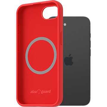 

AlzaGuard Silicone Case Compatible with Magsafe pro iPhone 16e červený