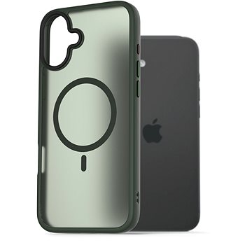 

AlzaGuard Matte Case Compatible with Magsafe pro iPhone 16 Plus zelený