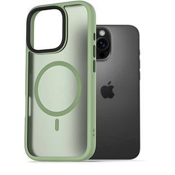 

AlzaGuard Matte Case Compatible with Magsafe pro iPhone 16 Pro zelený