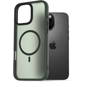 

AlzaGuard Matte Case Compatible with Magsafe pro iPhone 16 Pro Max zelený