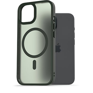 

AlzaGuard Matte Case Compatible with Magsafe pro iPhone 15 tmavě zelený