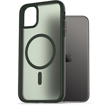 

AlzaGuard Matte Case Compatible with Magsafe pro iPhone 11 tmavě zelený