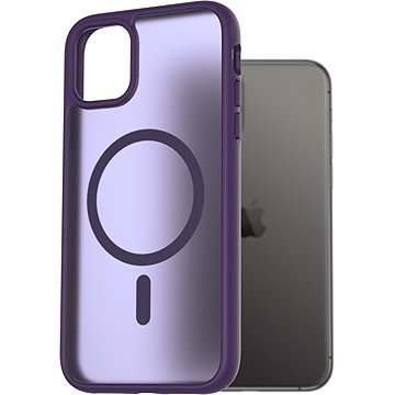 

AlzaGuard Matte Case Compatible with Magsafe pro iPhone 11 tmavě fialový