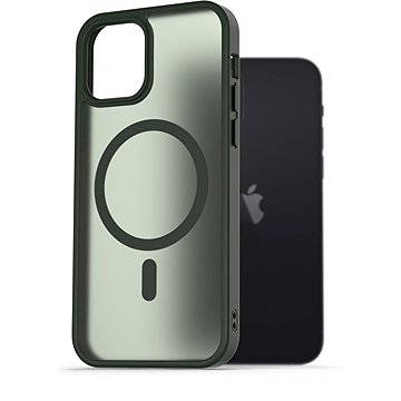 

AlzaGuard Matte Case Compatible with Magsafe pro iPhone 12 / 12 Pro tmavě zelený