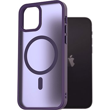 

AlzaGuard Matte Case Compatible with Magsafe pro iPhone 12 / 12 Pro tmavě fialový