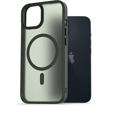 

AlzaGuard Matte Case Compatible with Magsafe pro iPhone 14 tmavě zelený