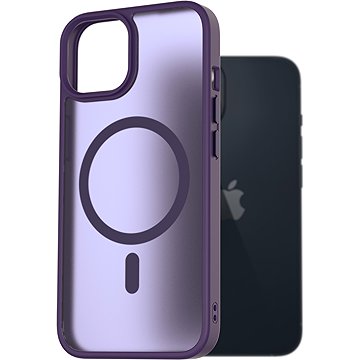 

AlzaGuard Matte Case Compatible with Magsafe pro iPhone 14 tmavě fialový