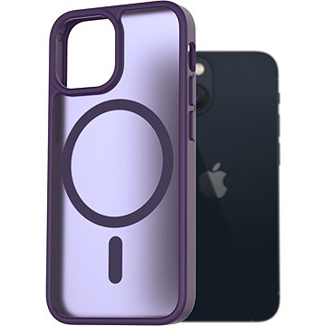 

AlzaGuard Matte Case Compatible with Magsafe pro iPhone 13 mini tmavě fialový