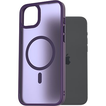 

AlzaGuard Matte Case Compatible with Magsafe pro iPhone 15 Plus tmavě fialový