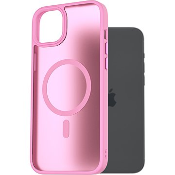 

AlzaGuard Matte Case Compatible with Magsafe pro iPhone 15 Plus levandulově růžový