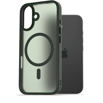 

AlzaGuard Matte Case Compatible with Magsafe pro iPhone 16 tmavě zelený