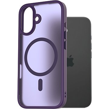 

AlzaGuard Matte Case Compatible with Magsafe pro iPhone 16 Plus tmavě fialový