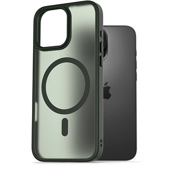 

AlzaGuard Matte Case Compatible with Magsafe pro iPhone 16 Pro Max tmavě zelený