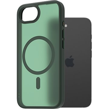 

AlzaGuard Matte Case Compatible with Magsafe pro iPhone 16e tmavě zelený