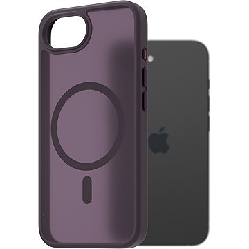 

AlzaGuard Matte Case Compatible with Magsafe pro iPhone 16e tmavě fialový