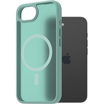 

AlzaGuard Matte Case Compatible with Magsafe pro iPhone 16e modrozelený