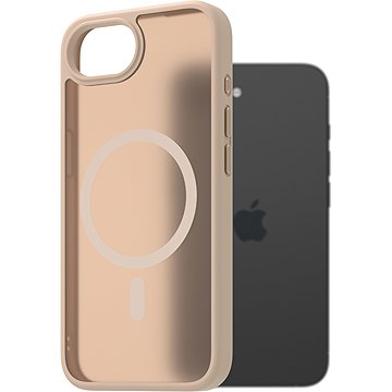 

AlzaGuard Matte Case Compatible with Magsafe pro iPhone 16e pískově žlutý