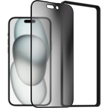 

AlzaGuard 2.5D FullCover Privacy Glass Protector pro iPhone 15 s instalačním rámečkem