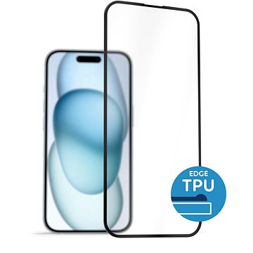 

AlzaGuard 2.5D Glass with TPU Frame pro iPhone 15 Plus černé