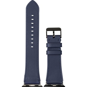 

AlzaGuard Genuine Leather Band pro Apple Watch 38/40/41/42mm - modrý