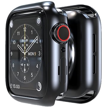 AlzaGuard Matte TPU HalfCase pro Apple Watch 42mm černé - Ochranný kryt na hodinky