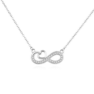 

Agato Romantický stříbrný náhrdelník Infinity Love AGS1573/47 (Ag925/1000 3,1 g)