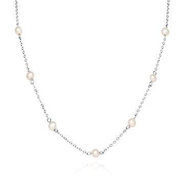 

Agato Elegantní stříbrný náhrdelník s perlami AGS1584/47P (Ag925/1000 3,2 g)